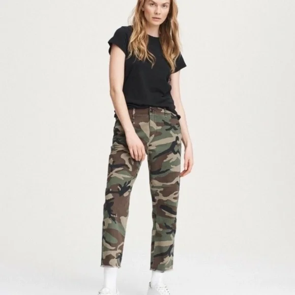 Rag and Bone Straight Leg Camo Pants 100% Cotton - Picture 8 of 8